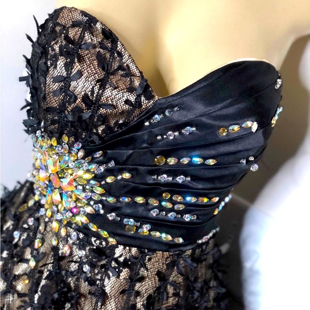 Juliet gold lace & jeweled Dress